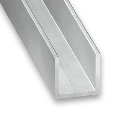 Profilé U aluminium l.1,5 mm x L.250 cm - CQFD