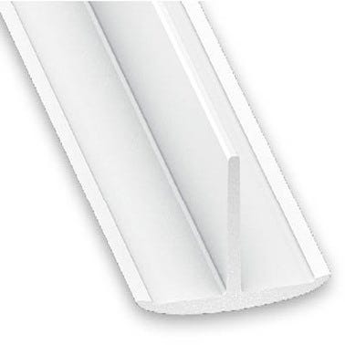 Profilé en T PVC blanc 25 x 18 mm L.100 cm - CQFD
