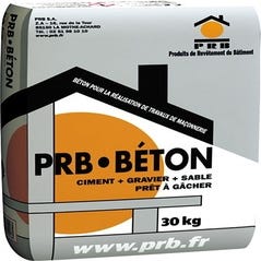 PRB BÉTON - Béton pour la réalisation de travaux de maçonnerie et de scellement - 25kg