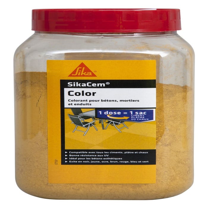 Colorant ciment jaune 400g - SIKA