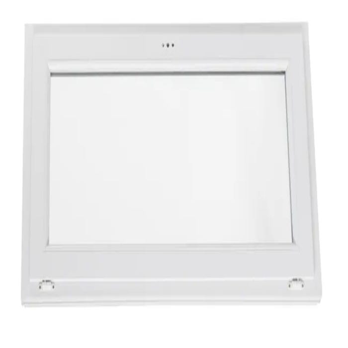 Fenêtre abattant OB1 PVC H.45 x l.60 cm blanc