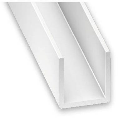 Profilé U PVC blanc 10 x 21 x 10 mm Int. 19 mm L.260 cm - CQFD