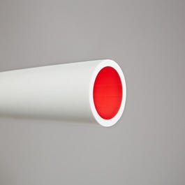 Tube PER nu blanc/rouge Diam.16 mm en couronne Long.25 m - CALINEO PE-RT