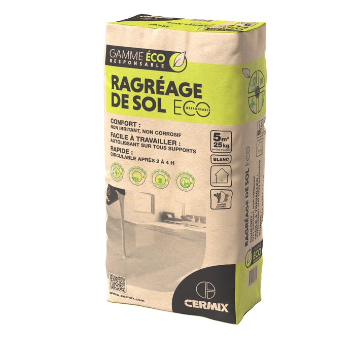 Ragréage P3 intérieur 25 kg - Eco responsable CERMIX