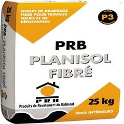 PRB PLANISOL FIBRÉ - Enduit de ragréage fibré autolissant - 25 kg