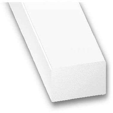 Rectangle PVC blanc 4 x 10 mm L.100 cm - CQFD