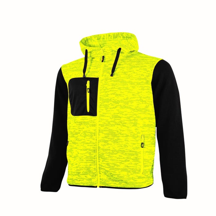 Sweat de travail jaune fluo T.XL - U POWER