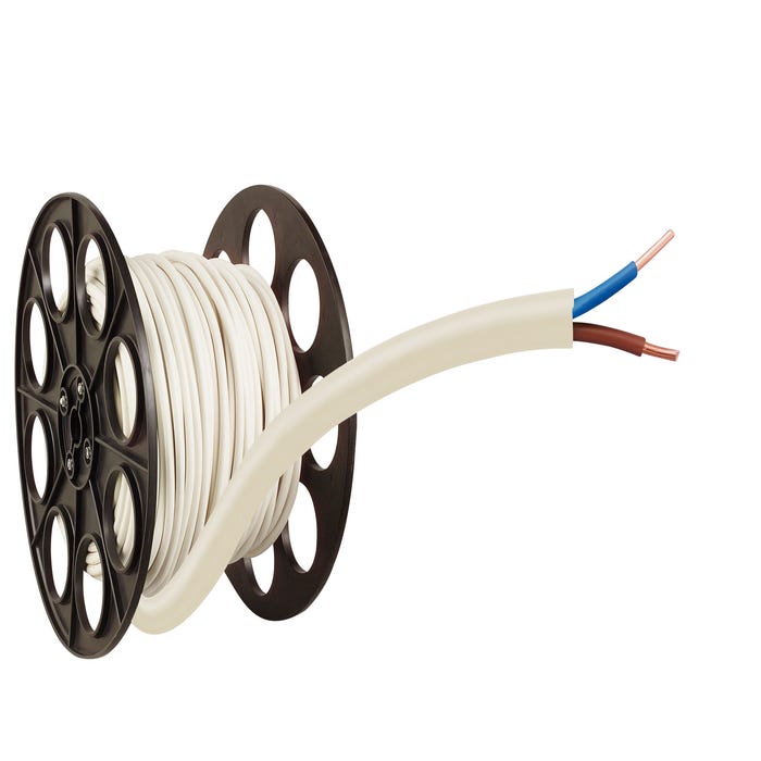 Cable électrique HO3 VVH 2-F 2 x 0,75 mm² au mètre