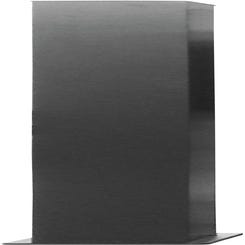Poteau aluminium noir pour portail complet, 15 x 15 x 210 cm Ep.2 mm