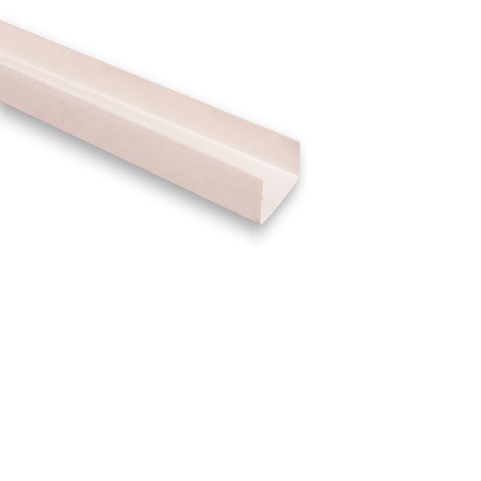 Nez de cloison PVC blanc 20x74x20 mm L. 260 cm - CQFD