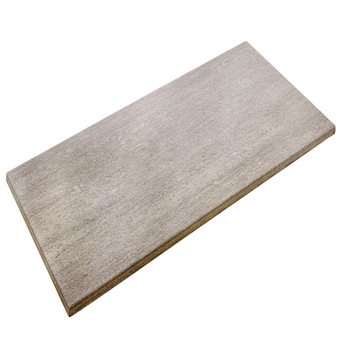 Carrelage sol extérieur effet béton l.30 x L.60 cm - Cemento Gris