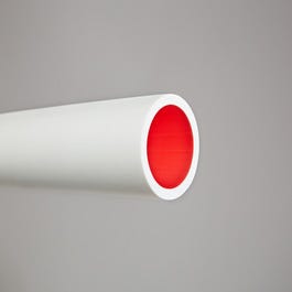 Tube PER nu blanc/rouge Diam.20 mm en couronne Long.25 m - CALINEO PE-RT