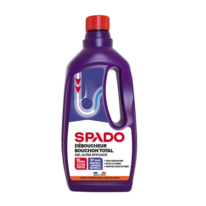 Déboucheur gel soude 1 L - SPADO