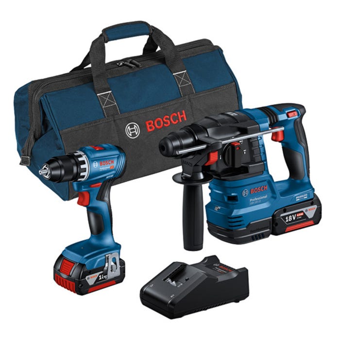 KIT 2OUT 18V GSR+GBH 2X4AH BOSCH