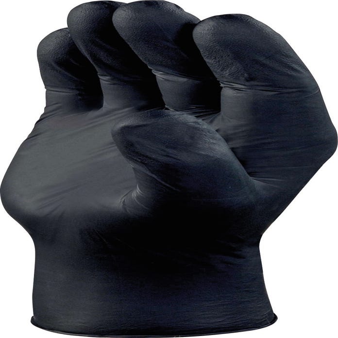 Boite de 100 gants nitrile noir T.8/9 - DELTA PLUS