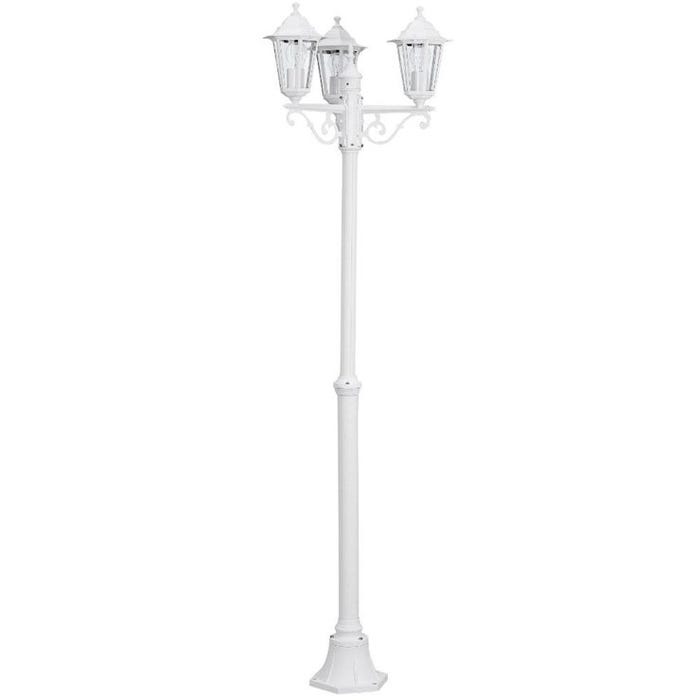 Laterna-lampadaire D'extérieur 3 Lumières Aluminium H192cm Blanc Eglo