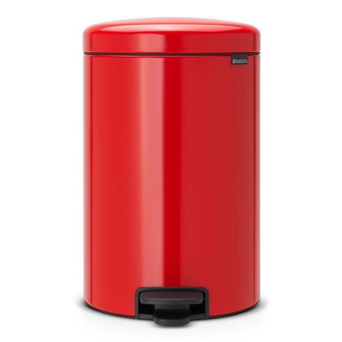 Poubelle à pédale 20l rouge passion - Brabantia 111860