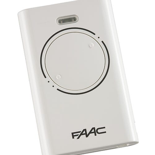 FAAC XT2 Télécommande 2 canaux 433MHz Blanc émetteur original Rolling Code SLH LR - 787007