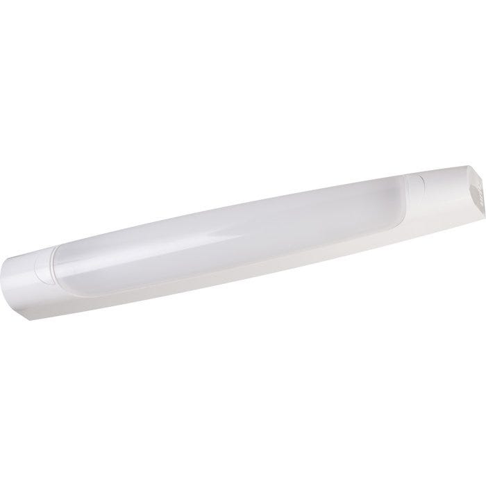 Aric ARI53026 Réglette SDB LED avec Interrupteur et Prise. Plastique. 9.5 W. Blanc. 43. 6 x 5. 2 x 5. 6 cm