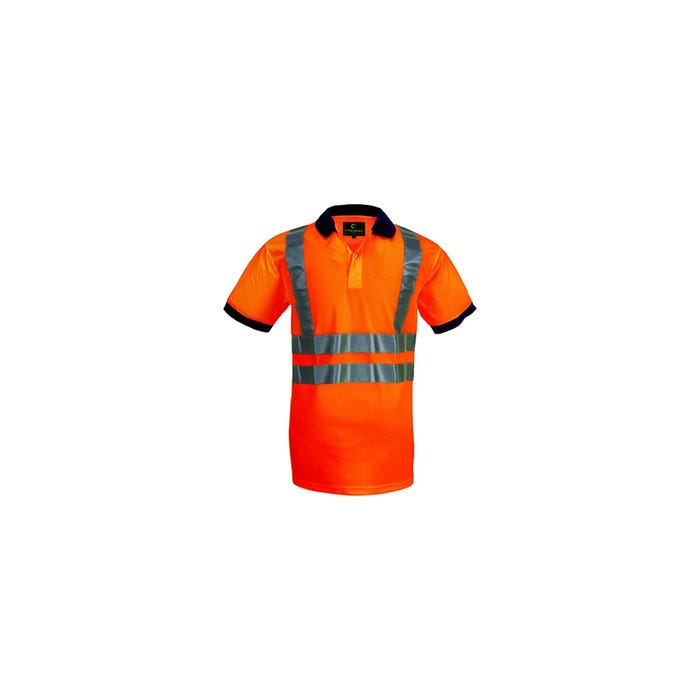 Polo haute visibilité manches courtes Yard orange - Coverguard - Taille 2XL