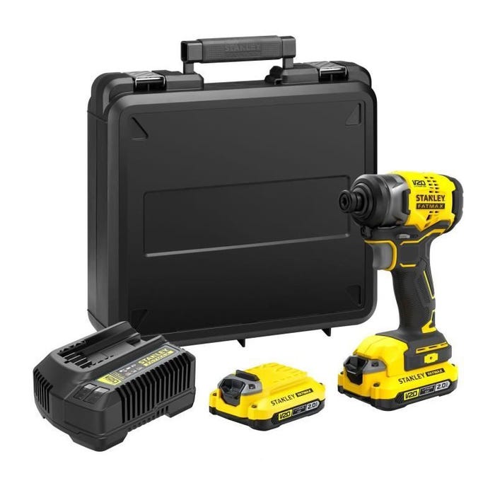 Visseuse a impacts - STANLEY FATMAX V20 - SFMCF810D2K-QW - 170 Nm Brushless - Lithium 18V - 2 Batteries 2Ah