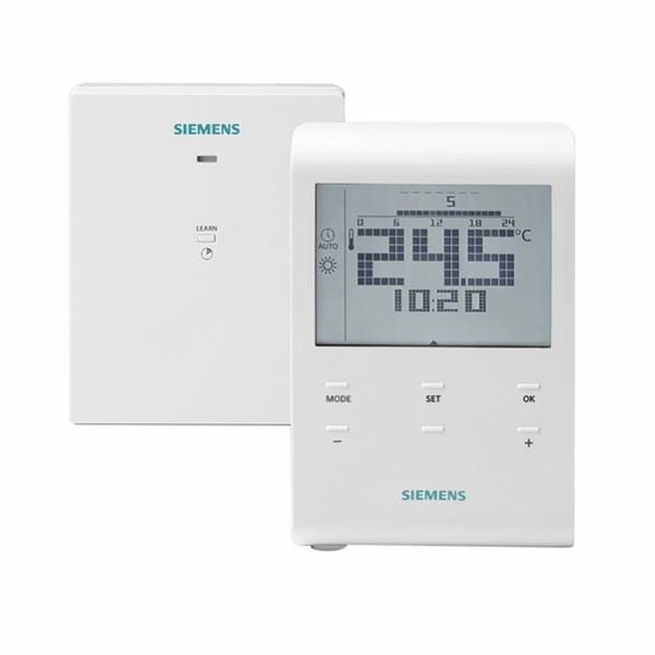 Kit RF Thermostat d'ambiance programmable sans fil Siemens RDE100.1RFS