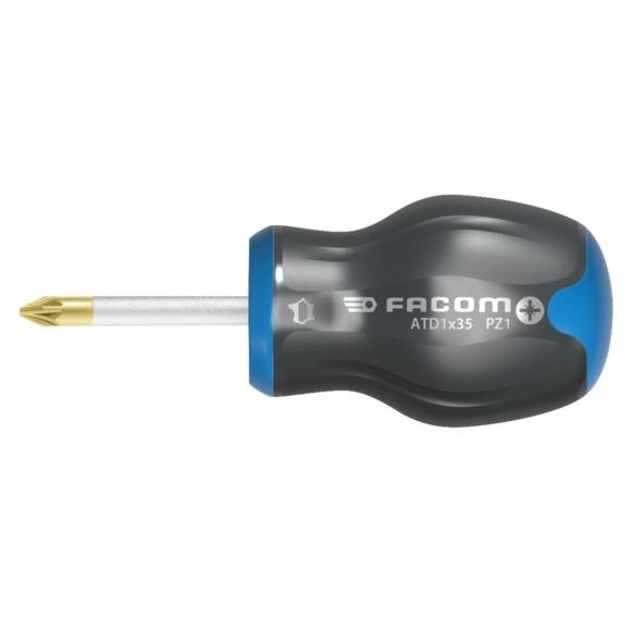 FACOM - Tournevis protwist pour vis cruciformes pozidriv - lames courtes ATD1X35