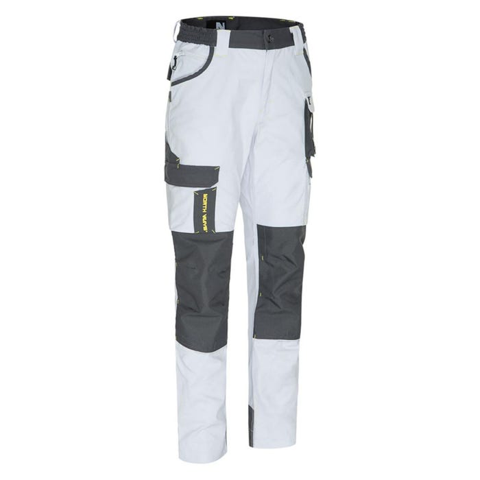 Pantalon de travail multipoches Cary blanc - North Ways - Taille 52