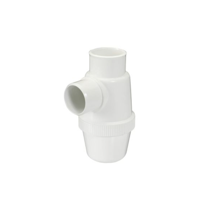 Siphon de lavabo Nicoll - Entrée verticale - Ø32mm - A coller - PVC - Blanc