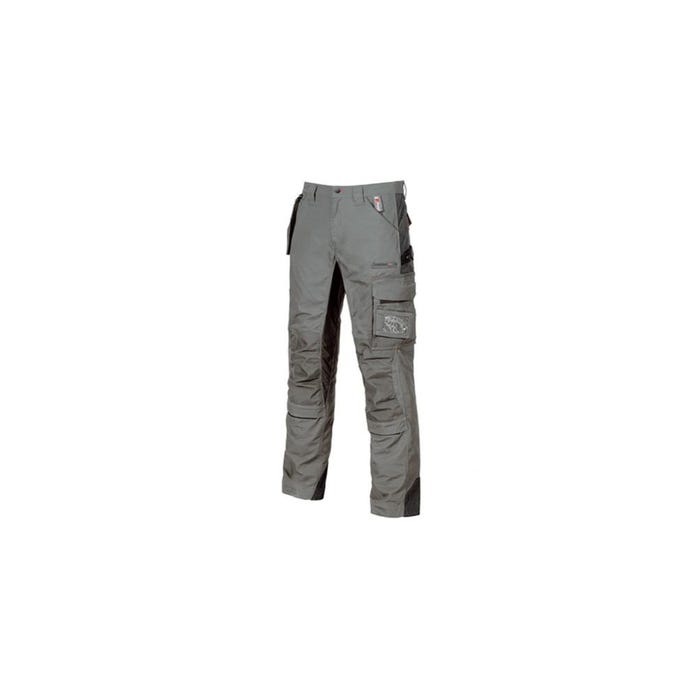 Pantalon De Travail Avec Poche Amovible Fly Pocket - Race Stone Grey - Sy001sg - U-power