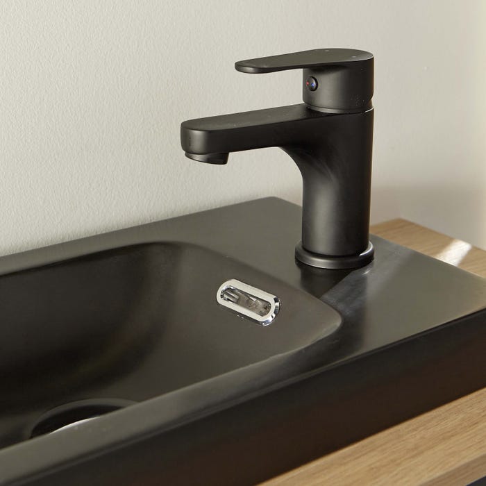 Robinet lave-mains - Mitigeur eau chaude et eau froide TAP Noir mat