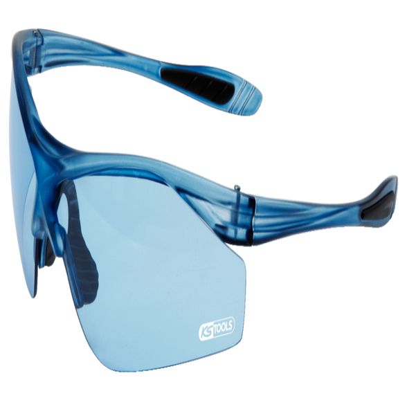 KS TOOLS - Lunettes de protection bleues au design sportif avec verres bleus - 310.0160