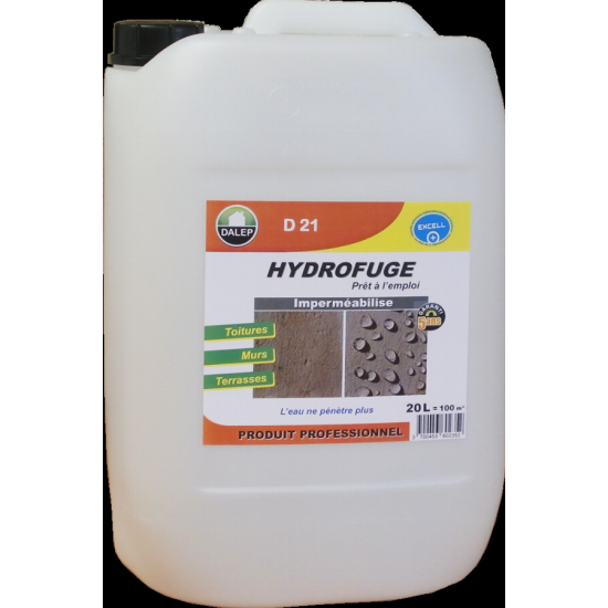 Hydrofuge et Oleofuge DALEP D21 - Prêt à l'emploi Bidon de 200 Litres - 221200