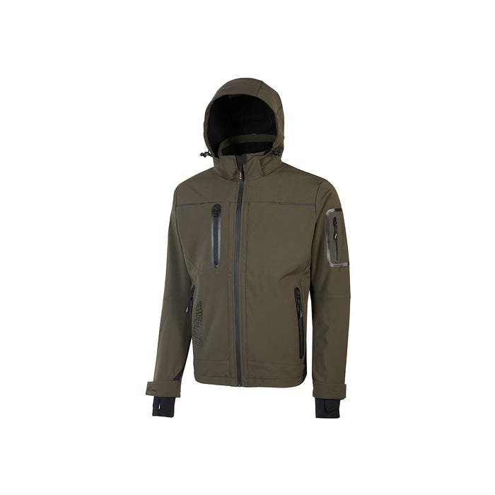 Veste de travail Softshell SPACE Dark Green | FU187DG - Upower