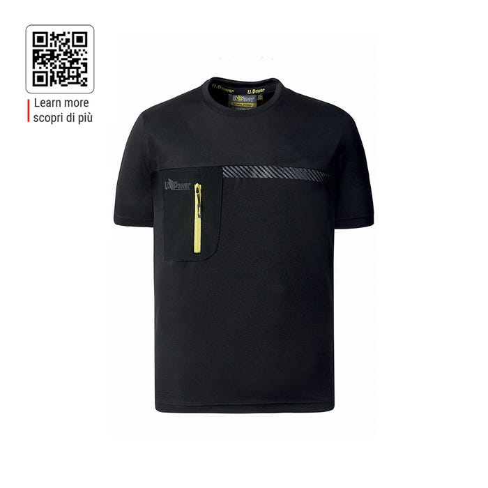 Tee-Shirt de travail CHRISTAL Black Carbon | FU248BC - Upower