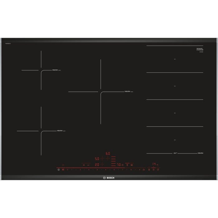 Plaque À Induction Bosch Pxv875dc1e 81 Cm Noir (5 Zones De Cuisson)