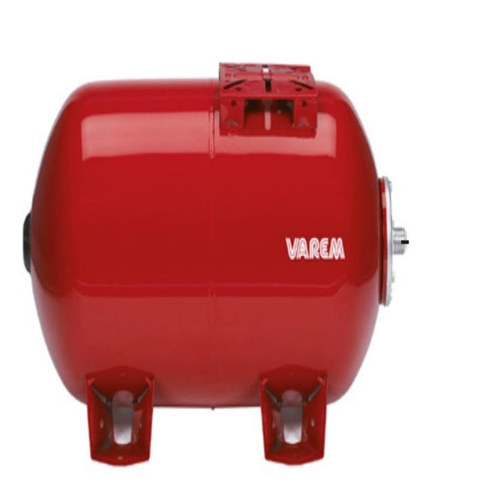 Réservoir pression à vessie interchangeable horizontal - Capacité 60 litres - Hauteur: 670 mm - Diamètre réservoir: 381 mm