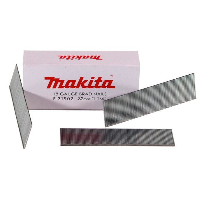 Makita Clous à tête homme galvanisés 32mm, 5000 pcs ( F-31902) pour cloueuse Makita DBN500/AF505/AF506