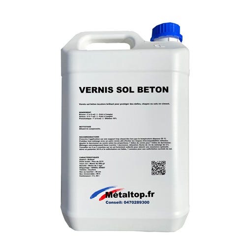 Vernis Sol Beton - Metaltop - Incolore - RAL Incolore - Pot 20L