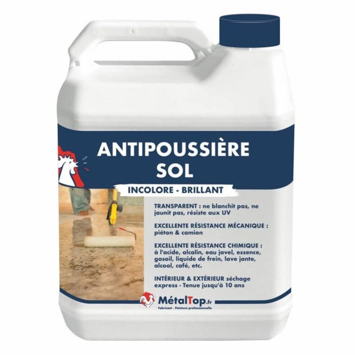 Anti Poussiere Sol - Metaltop - Incolore - RAL Incolore - Pot 1L