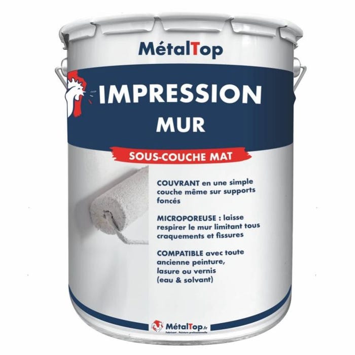 Impression Mur - Metaltop - - Pot 5L