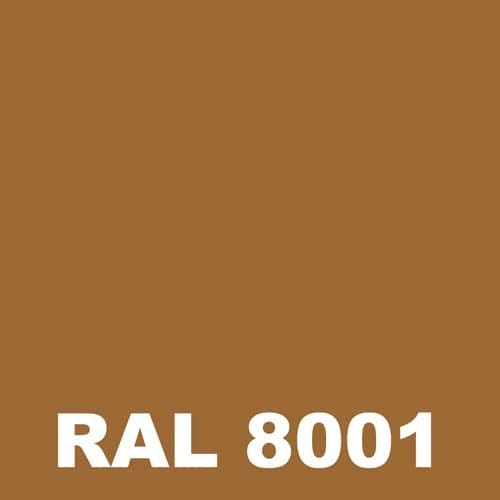 Laque Antirouille - Metaltop - Brun terre de sienne - RAL 8001 - Pot 5L