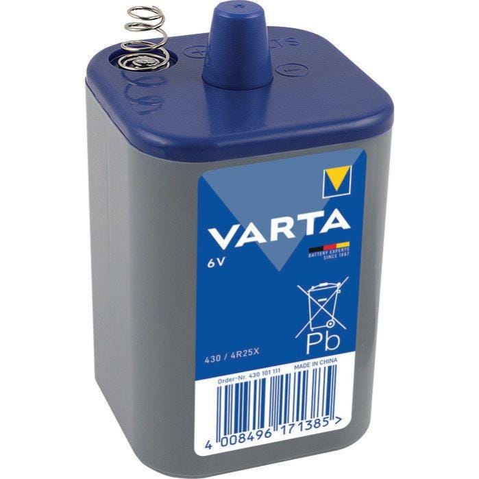 Pile de lanterne Professional 430 au chlorure de zinc 4R25X 6V - VARTA - 430101111
