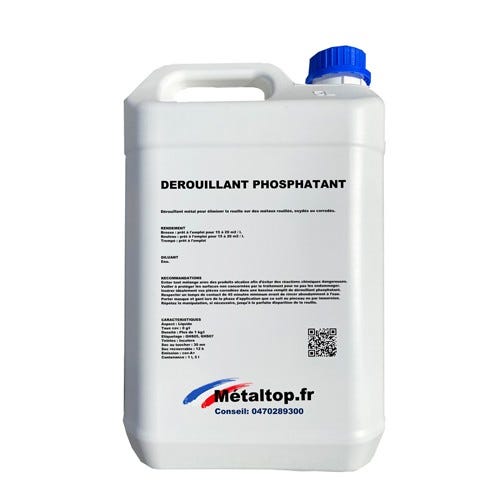 Décapant Rouille - Metaltop - Incolore - RAL Incolore - Pot 5L