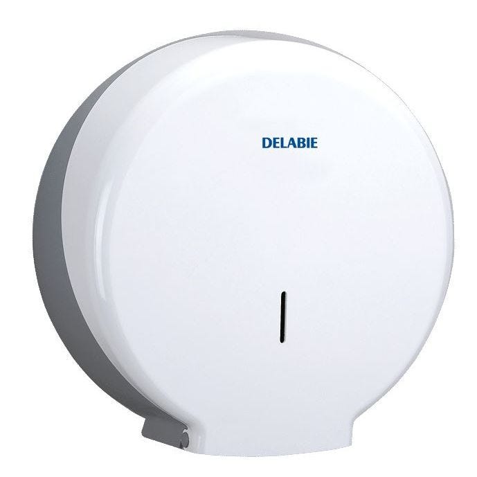 Distributeur de papier toilette WC jumbo GM 400m ABS blanc - DELABIE - 2909
