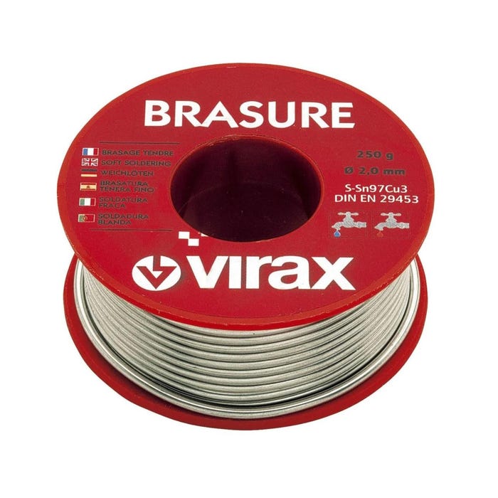 Brasure tendre Virax 528346 D2mm 250g