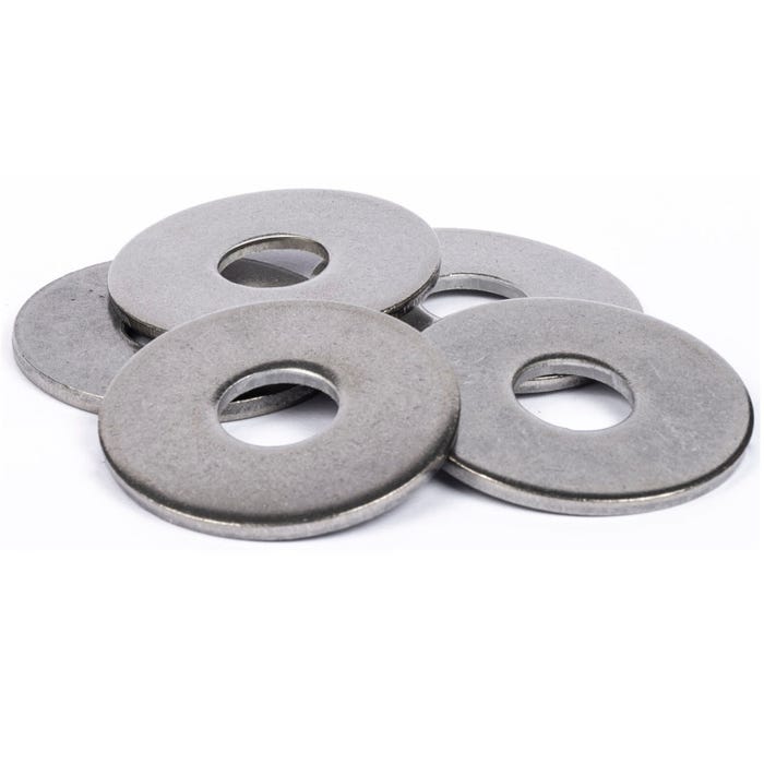 Sachet de rondelles plates Extra Large (LL) inox A4 - 10 pcs - 8 mm
