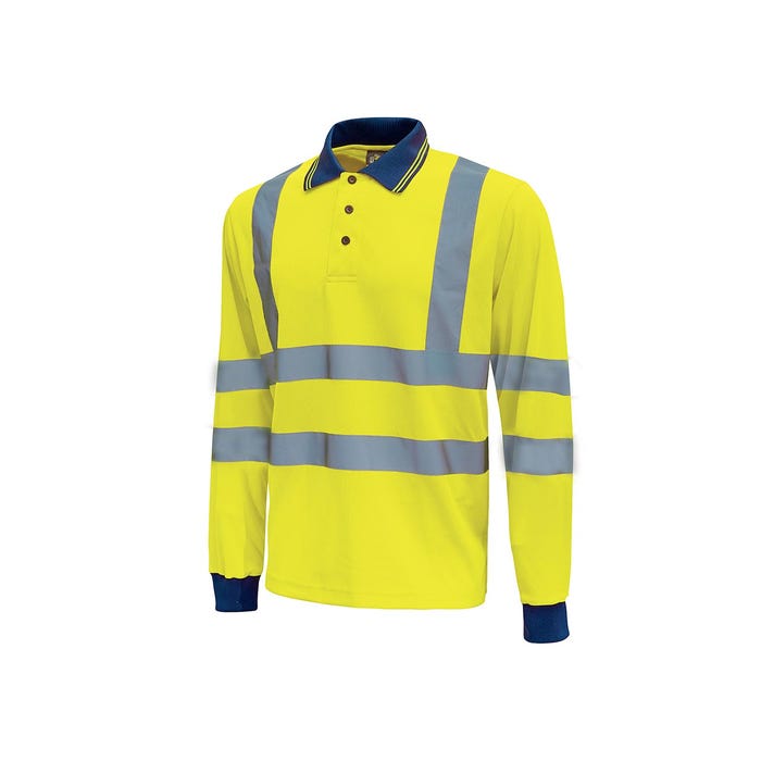 Polo manches courtes SHINE Yellow Fluo (Lot de 3) | HL199YF - Upower