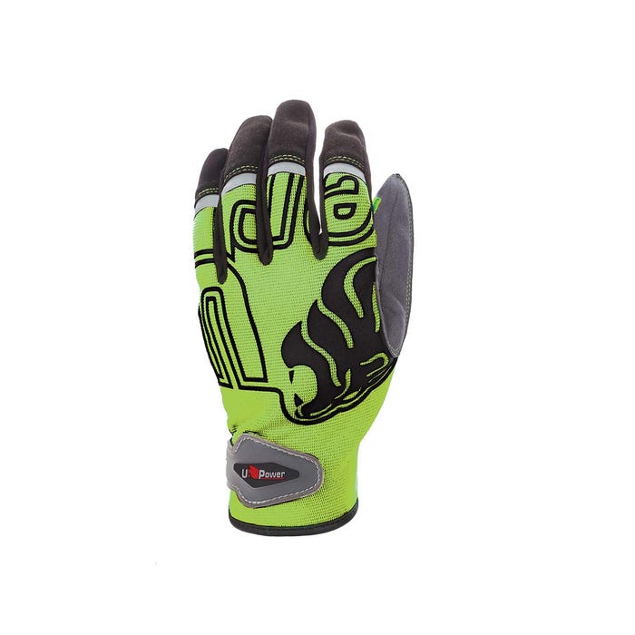 Gants de travail NIKO Green Fluo (Lot de 3) | GP204GF - Upower