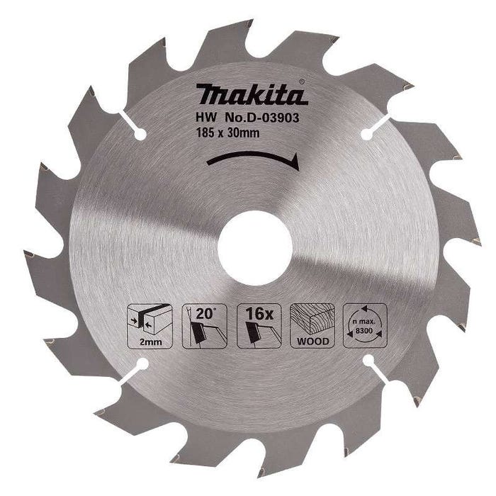 Lame carbure MAKITA D-03903 standard bois pour scies circulaires